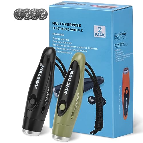 Electronic Whistles 2 Pack (Black+ Military)