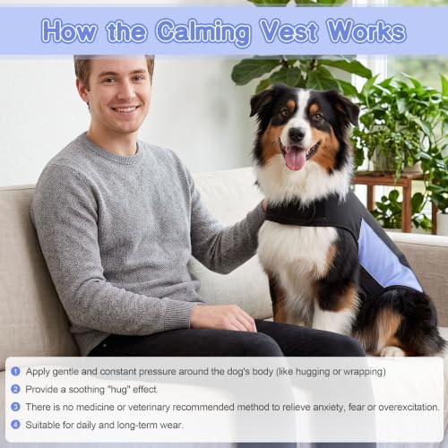 Dog Anxiety Relief Calming Vest Red (S)