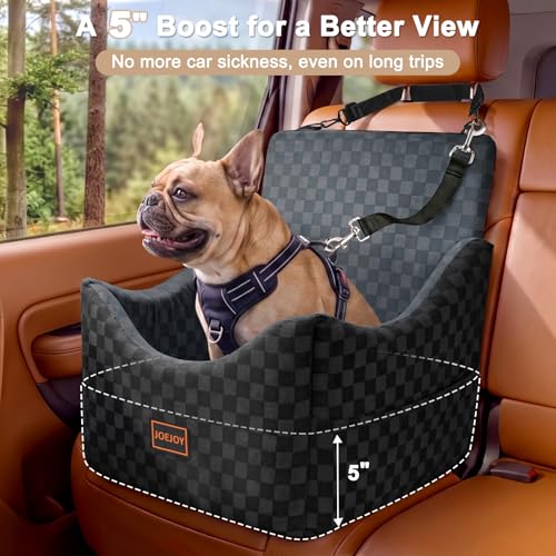 Elevated Dog Car Seat for Small (Medium / Dark Grey)
