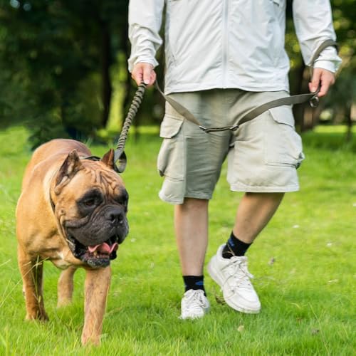 5 6FT Military Bungee Dog Leash Adjustable Elastic (MCP)