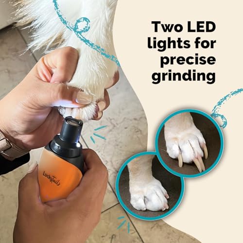 Pet Nail Grinder for Dogs and Cats (Orange)