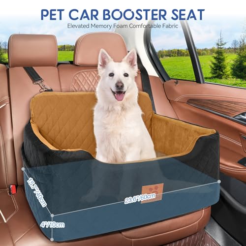 Dog Car Seat for Medium (Black/Brown)
