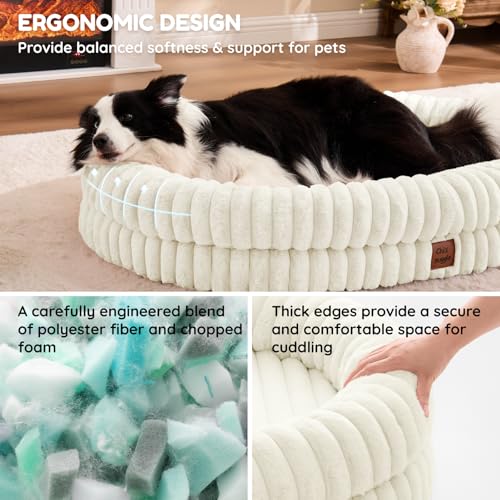 Orthopedic Dog Bed (Cream / XL(41*30*7))