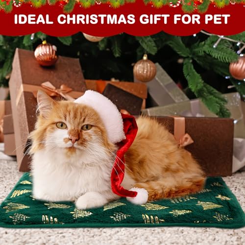 4 Pack Self Heating Cat Bed Cat Self Warming Pad with Removable Cover Extra Warm Thermal Pet Pad Washable Pet Crate Mat Anti Slip Kennel for Indoor Outdoor Pets (16 x 20 Inches)