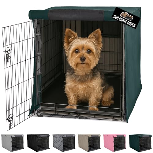 Dog Crate Covers (Hunter Green / 24" X 18" X 20")