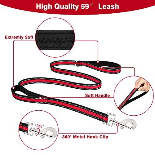 Pet Harness Collar and Leash Set (Small / Red)