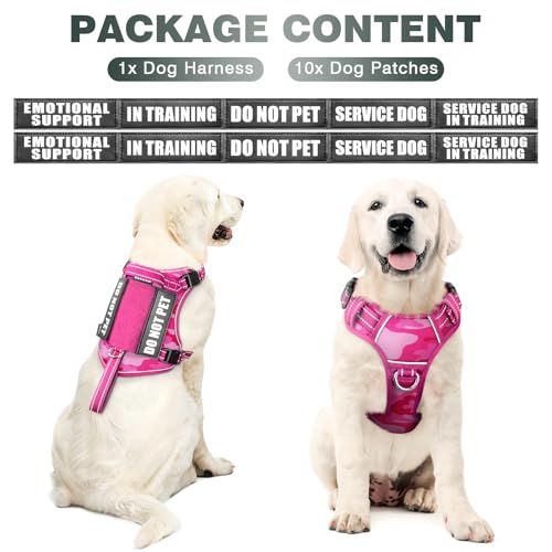 Tactical Dog Harness (Large / Pink Camo)