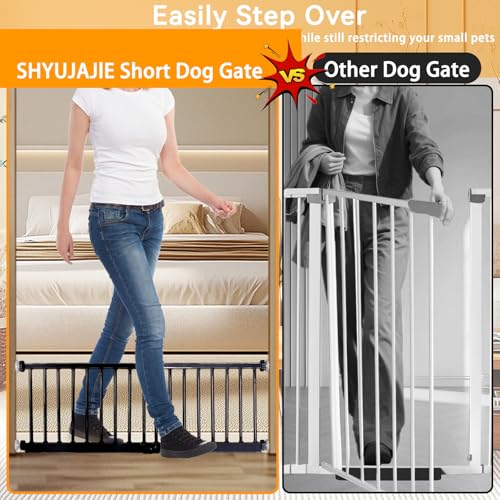 Dog Gate for Small Dogs (18-48"w*18"h / Black)