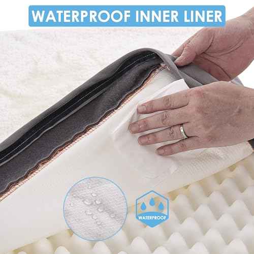 Washable Orthopedic Small Dog Bed (Light Grey / 24.0"L x 16.0"W x 3.0"Th)
