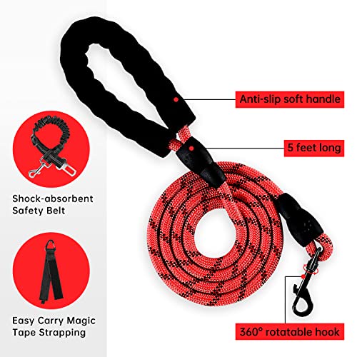 No Pull Dog Harness for Large Dogs (Red / X-Large)