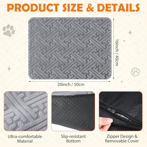 2 Pcs Winter Self Warming Cat Bed (Grey)