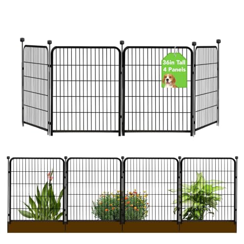 Garden Fencing 36 Inch High (36''(H)-4panels-8.9ft(L) no gate)