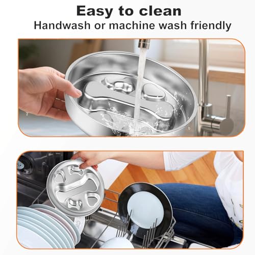 Stainless Steel Slow Feeder Dog Bowls