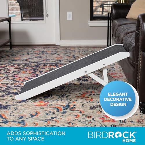 Adjustable Pet Ramp for Small Dogs (White - 16")