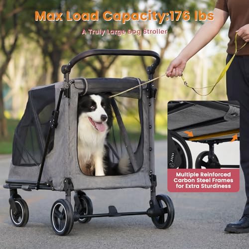 Dog Stroller for Large (Red)