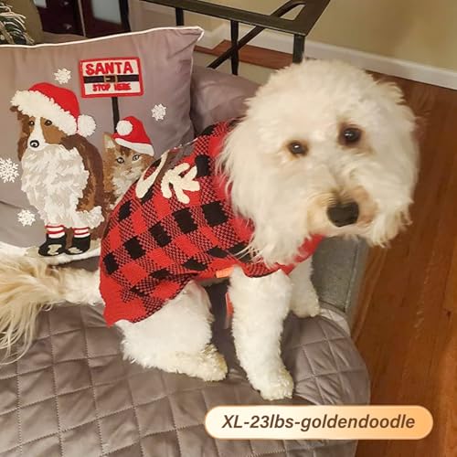 Dog Christmas Sweater for Small Medium Dogs (X-Large (19-27lbs) / Christmas)