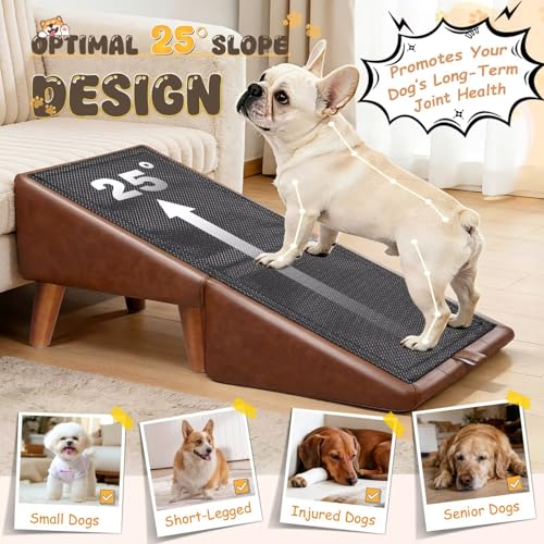 Dog Stairs for Small Dogs 16" H (Brown / 16" H)