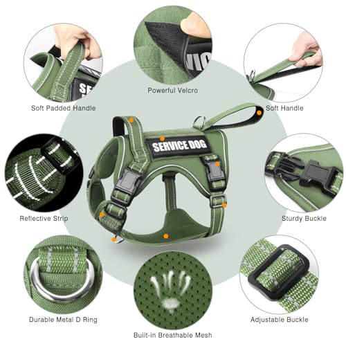 Tactical Dog Harness (Large / Green)