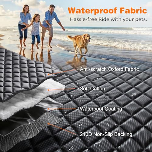 XL Dog Seat Cover for Full (Jet Black / XL - 60" Length)