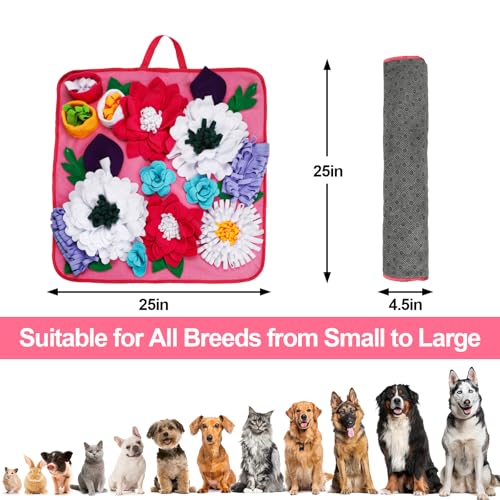 Snuffle Mat for Dogs (Pink)