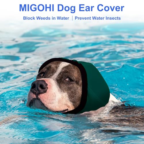 Dog Ear Muffs Noise Protection (L / Dark Green)