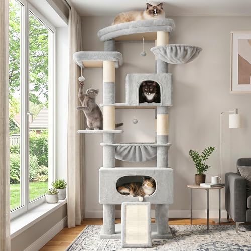 Cat Tree 78.7'' Cat Tower (78.7 inch / Light gray)