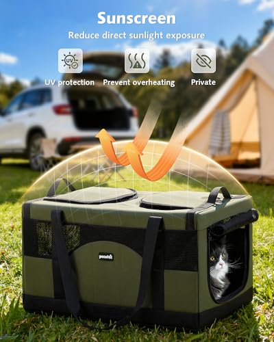 Large Cat Carrier (Green)