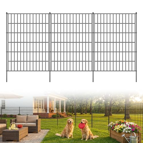 15 Panels No Dig Decorative Garden Fence (40 in(H)×29.5in(L))