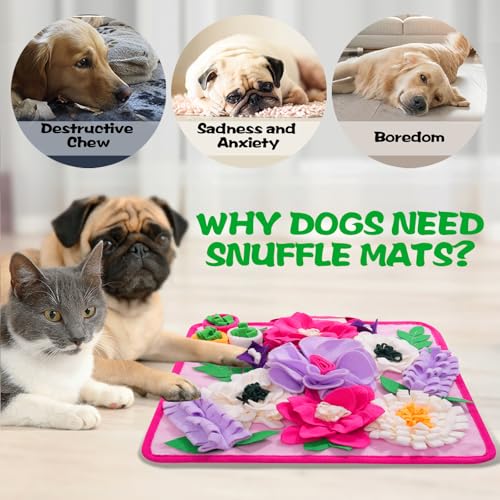 Snuffle Mat for Dogs (pink)