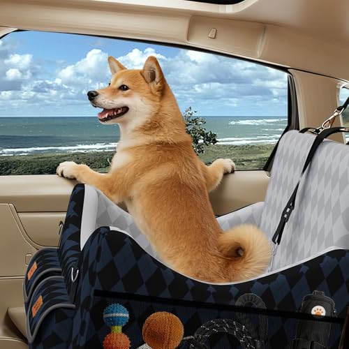 Dog Car Seat for Small (Dark Blue/Black / Medium)