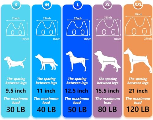 Pet Grooming Hammock (XL for X-Large Dogs 80LB / Blue)