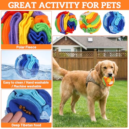 3 Packs Snuffle Ball for Dogs (5.9 inches)