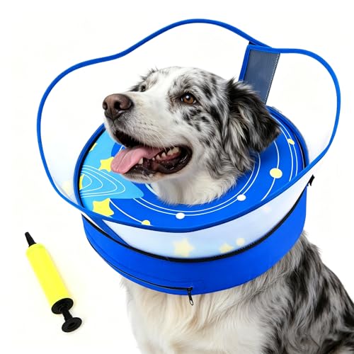 Soft Cone Alternative to Stop Licking (RoyalBlue / M (Neck 9.5"-12.5"))