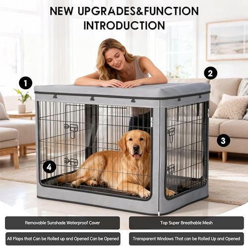 Dog Crate Cover (42.0"L x 42.0"W x 42.0"H)