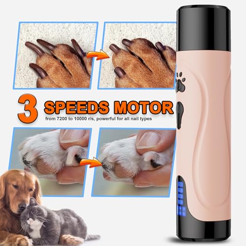 Dog Nail Grinder (Creamy Pink)