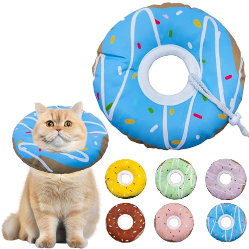 Cat Cone Collar Soft (Waterproof Blue / Medium)