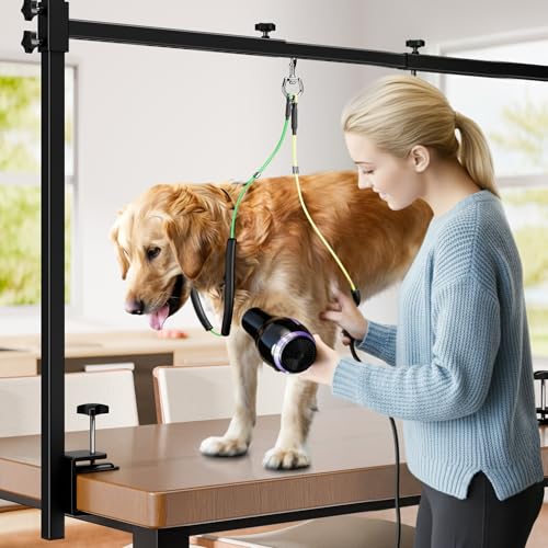 H Shape Dog Grooming Arm for Table (M Hammock (Leg Spacing: 4.7–11.5″))