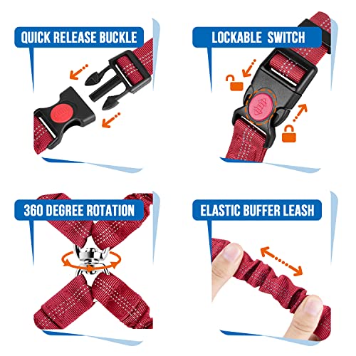 Double Dog Car Seat Belt (Red)