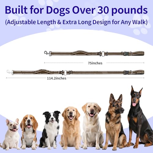 Hands Free Dog Leash by Kazazoo (Brown / M)