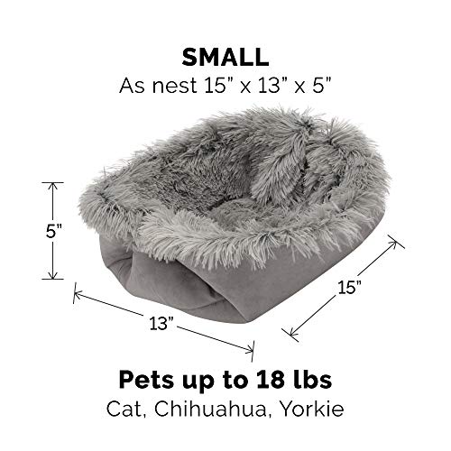 Self Warming Cat Bed for Indoor Cats (Small)