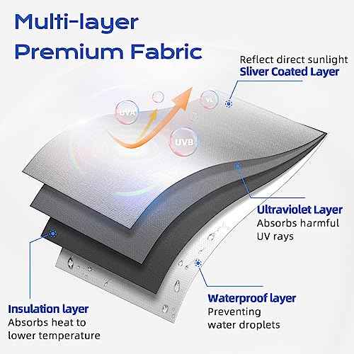 Blackout Curtains for Bedroom (White / 58"W x 70"H)