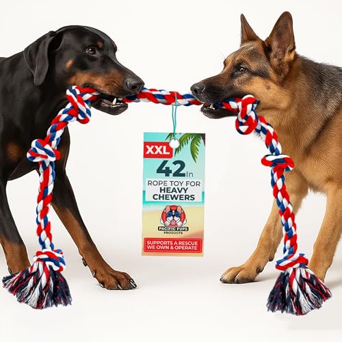 XXL Dog Rope Toy for Large Dogs (Red / 1 Pack)