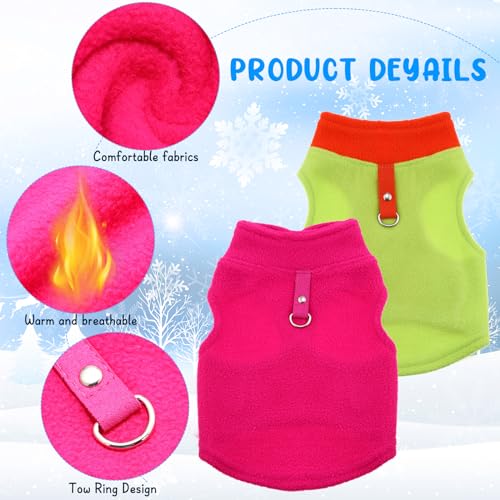 10 Pack 2X Large Dog Sweater Fleece Pet Dog Plaid Clothes Winter (2X-Large,15.4-19.8 lb / Bright)