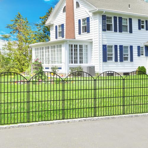 Metal Garden Fence 36 in x 11.7 ft (36"Hx11.7ft (5 panels))