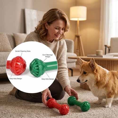 Dog Toys for Aggressive Chewers (Mr. Bone - Double)