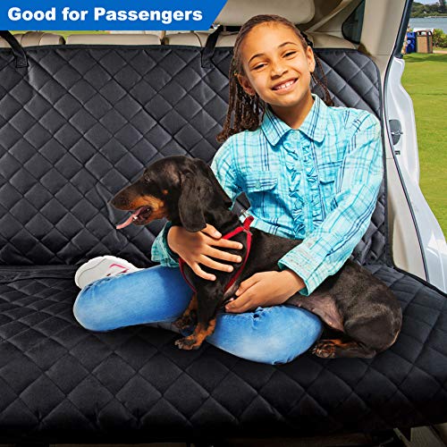 Bench Car Seat Cover Protector (49" L × 56" W / BLACK)