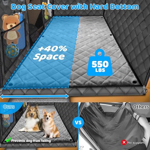 Back Seat Extender for Dogs (Black and Grey / M - Cars / Full Size SUVs)