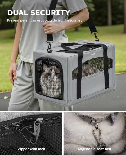 Cat Carrier Stable (Gray / 18.5"L x 12.9"W x 11.8"H)