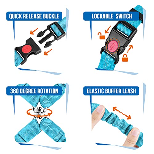 Double Dog Car Seat Belt (Light Blue)