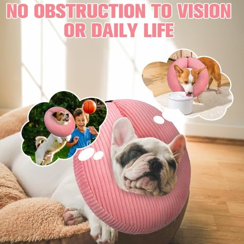 Inflatable Dog Cone Collar (Pink / XL(Neck: 18"-21" | Diameter: 21"))